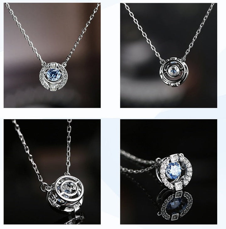 18K GOLD PLATED OR RHODIUM PLATED UNIQUE MINIMALIST NECKLACE WITH 5A GRADE CZ GEMSTONE FOR ANNIVERSARY GIFT FOR HER BIRTHDAY GIFT IDEA FOR DAILY OUTFIT GIFT FOR WIFE