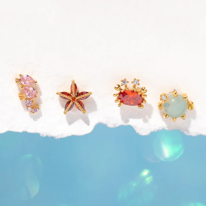 UNDER THE SEA STUD EARRINGS SET