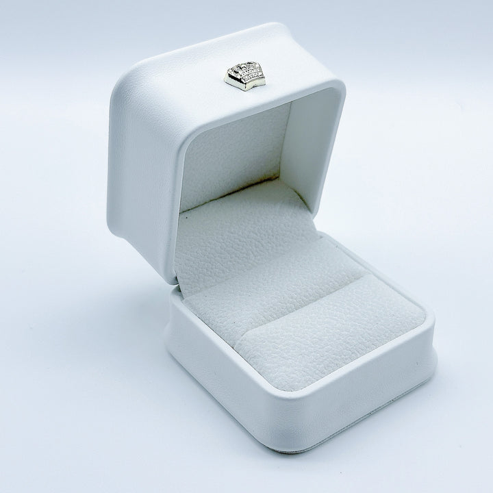 PU LEATHER GIFT BOX WITH CROWN LOCK PROPOSAL FOR RINGS BRACELETS NECKLACES PENDANTS